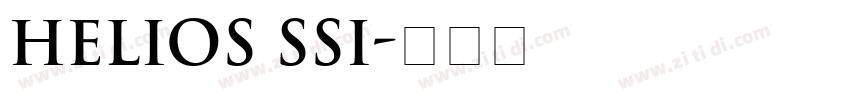 Helios SSi字体转换